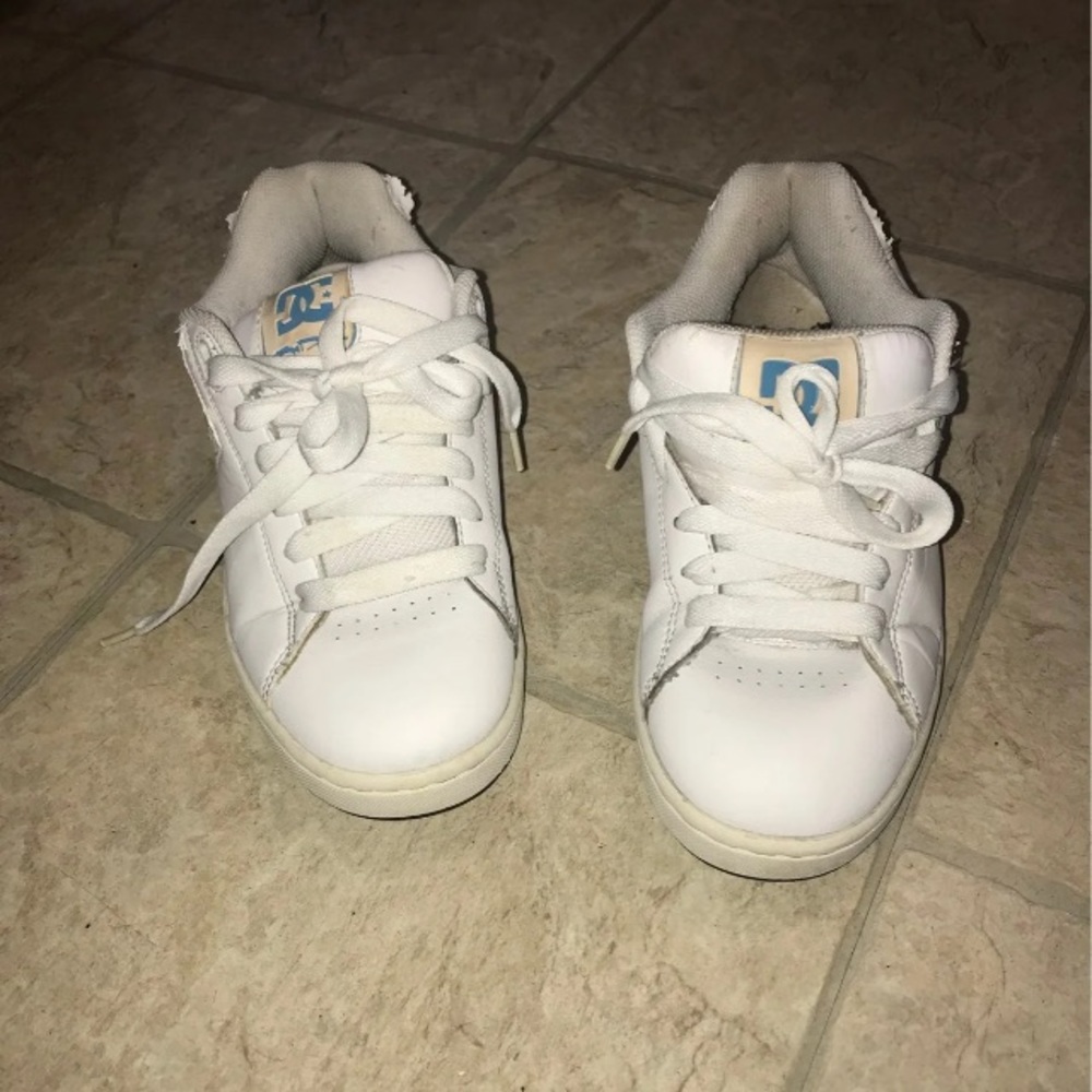 White blue Dc sneakers